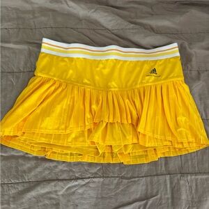 Adidas Yellow Pleated Skirt
